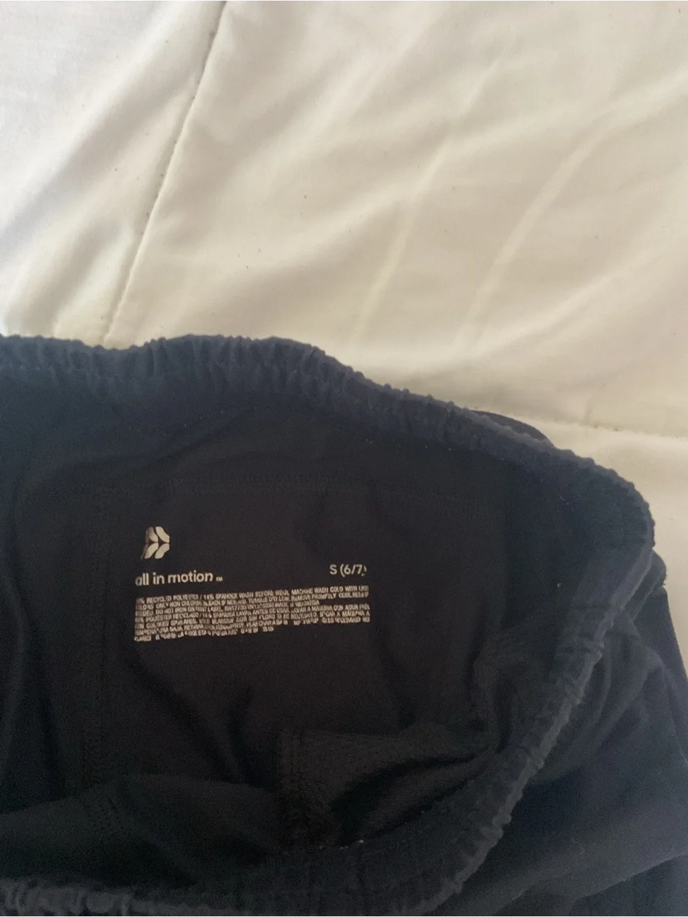 all in motion Black Kids Jogger Pants with Zip Pocket